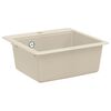 vidaXL &Eacute;vier 80% Quartz et 20% R&eacute;sine 470 x 440 mm Beige