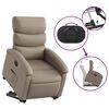 vidaXL Fauteuil inclinable &eacute;lectrique cappuccino similicuir