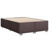 vidaXL Cadre de lit sans matelas marron fonc&eacute; 140x200 cm tissu