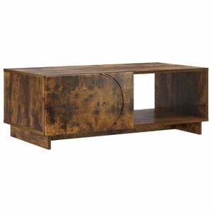 vidaXL Table basse Ch&ecirc;ne fum&eacute; 95 x 50,5 x 35 cm Bois d'ing&eacute;nierie