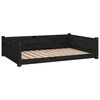 vidaXL Lit pour chien Noir 105,5x75,5x28 cm Bois de pin solide
