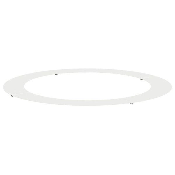vidaXL adapt&eacute; pour anneau d'arbre plat Blanc &Oslash;90 / 120 cm Acier