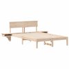 vidaXL Cadre de lit avec t&ecirc;te de lit Marron 140 x 190 cm Pin massif