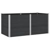 vidaXL Jardini&egrave;re sur&eacute;lev&eacute;e Noir 200 x 100 x 91 cm WPC et Aluminium