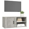 vidaXL Meubles TV 2 pcs Gris b&eacute;ton 80x31,5x36 cm Bois d'ing&eacute;nierie