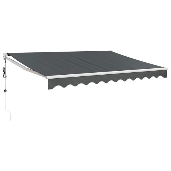 vidaXL Auvent r&eacute;tractable automatique anthracite 3,5x2,5 m