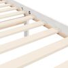 vidaXL Cadre de lit sans matelas blanc 120x200 cm bois massif