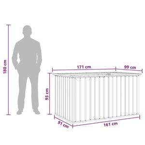 vidaXL Bo&icirc;te de rangement de jardin Vert 171x99x93 cm