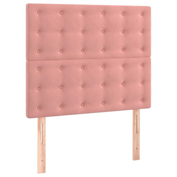 vidaXL T&ecirc;te de lit Rose 80x5x118/128 cm Velours