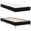 vidaXL Lit &agrave; ressorts avec matelas Noir 90 x 200 cm tissu