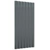 vidaXL Panneaux de toiture 36 pcs Acier galvanis&eacute; Anthracite 80x36 cm