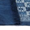 vidaXL Tapis Kilim Coton 160 x 230 cm avec motif Bleu