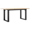 vidaXL Table basse cadre en O 100x50x45 cm bois de pin massif et acier