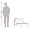 vidaXL Canap&eacute;s de jardin sans accoudoirs 2 pcs bois pin impr&eacute;gn&eacute;