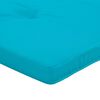 vidaXL Coussins de chaise Uni 2 pcs Turquoise 58 x 77 x 4,5 cm
