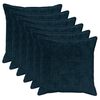 vidaXL Housse de coussin 6 pc HOUTEN Bleu marine 80 x 80 cm