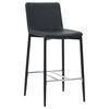 vidaXL Ensemble de bar 5 pcs Similicuir Noir