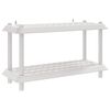 vidaXL Unit&eacute; de rangement 2 niveaux 100 x 40 x 55,5 cm PP Blanc
