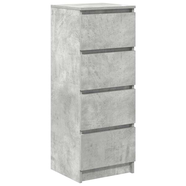 vidaXL Buffet gris b&eacute;ton 37,5x35x99 cm bois d'ing&eacute;nierie