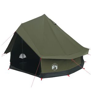 vidaXL Tente familiale Vert arm&eacute;e 6 personnes Polycoton