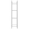 vidaXL Portant de bois de chauffage 50x28x132 cm acier inoxydable