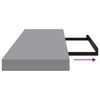 vidaXL &Eacute;tag&egrave;re flottante murale gris 80x23,5x3,8 cm MDF