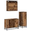 vidaXL Ensemble de mobilier de salle de bain 3 pcs Bois Ancien