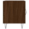 vidaXL Tables de chevet 2pcs ch&ecirc;ne marron 40x40x50cm bois d'ing&eacute;nierie