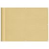 vidaXL &Eacute;cran de balcon sable 75x800 cm 100% polyester oxford