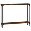 vidaXL Table console ch&ecirc;ne fum&eacute; 100x22,5x75 cm bois d'ing&eacute;nierie