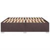 vidaXL Cadre de lit sans matelas marron fonc&eacute; 180x200 cm tissu