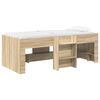 vidaXL Cadre de Lit &Eacute;lev&eacute; pour Enfants Ch&ecirc;ne Sonoma 90 x 190 cm