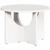 vidaXL Table basse Blanc 50 x 50 x 35 cm Bois massif en pin