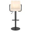 vidaXL Tabourets de bar lot de 2 cr&egrave;me tissu