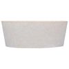 vidaXL Lavabo Cr&egrave;me &Oslash;40x15 cm Marbre