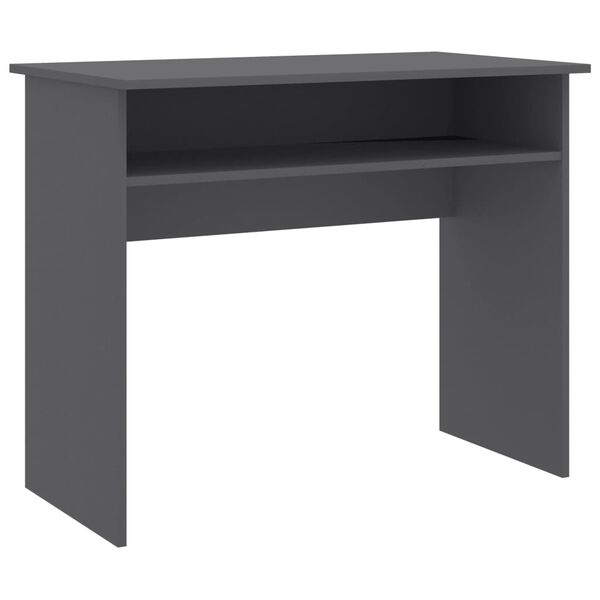 vidaXL Bureau Gris 90x50x74 cm Agglom&eacute;r&eacute;