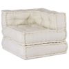 vidaXL Canap&eacute; modulaire cr&egrave;me 70x70x54 tissu
