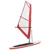 vidaXL Ensemble de planche SUP gonflable avec voile Rouge et blanc