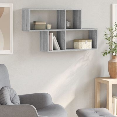 vidaXL Étagère murale sonoma gris 100x20x53 cm bois d'ingénierie