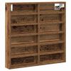 vidaXL Vitrine Montage mural Bois ancien 60 x 8,5 x 58 cm