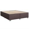 vidaXL Sommier &agrave; lattes de lit avec matelas Marron fonc&eacute; 200x200 cm