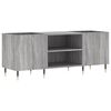 vidaXL Armoire &agrave; disques sonoma gris 121x38x48 cm bois d'ing&eacute;nierie