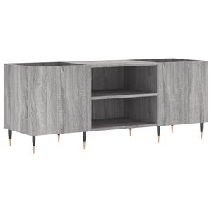 vidaXL Armoire &agrave; disques sonoma gris 121x38x48 cm bois d'ing&eacute;nierie