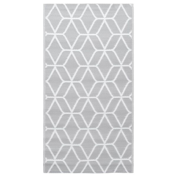 vidaXL Tapis d'extérieur ARAKIL Gris 120x180 cm PP