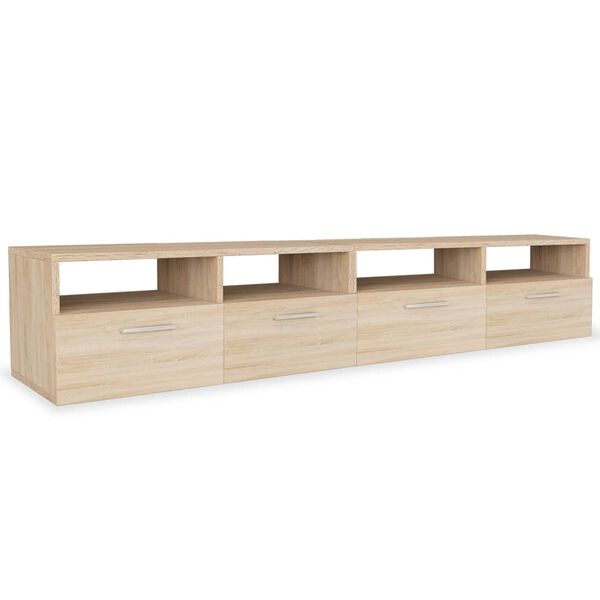 vidaXL Meubles TV 2 pcs Bois d&rsquo;ing&eacute;nierie 95x35x36 cm Ch&ecirc;ne