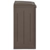 vidaXL Poubelle avec 2 portes Marron 65x45x88 cm PP