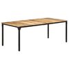 vidaXL Table de salle &agrave; manger 200x100x76 cm Bois de manguier solide