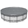 Bestway Couverture de piscine &Oslash;4,27 m Rond Polyester Gris