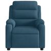 vidaXL Fauteuil inclinable bleu velours