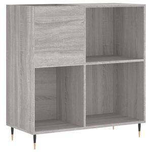 vidaXL Armoire &agrave; disques sonoma gris 84,5x38x89 cm bois d'ing&eacute;nierie